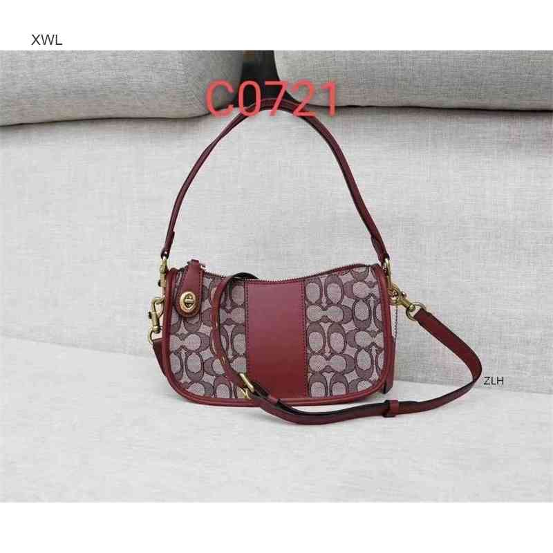 

Coach / couch women's classic jacquard swinger series fashionable one shoulder bag underarm bag handbag