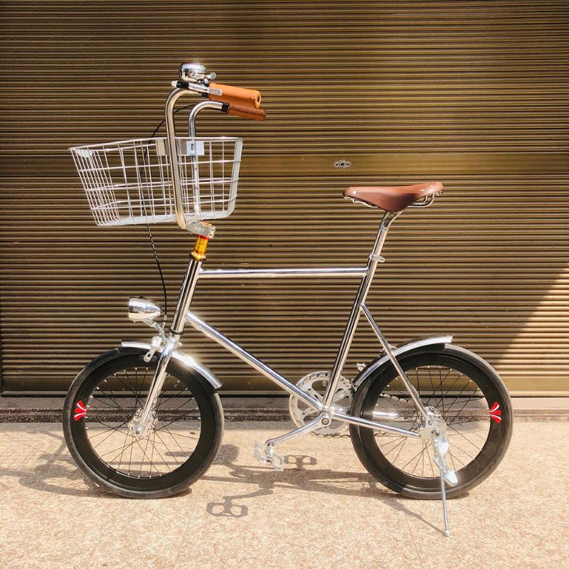 

Inch Bike Single Speed Retro Pet Fixie Vintage Sliver Bicycle Frame Mini Vinbicycle With Basket Bikes