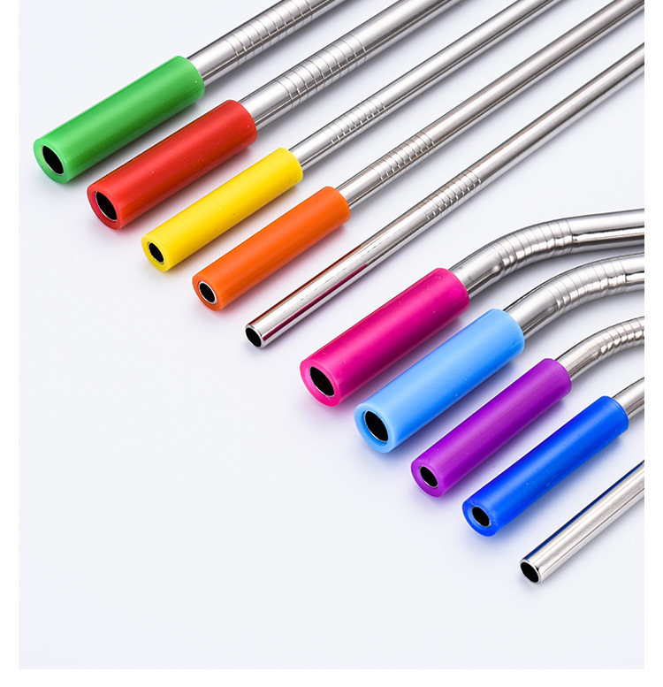 

Straw Nozzle Stainless Steel Straw Silicone Tips Reusable Drink Straw Soft Tube Nozzle Food Grade Safty Tip For Straws 6mm YFA26