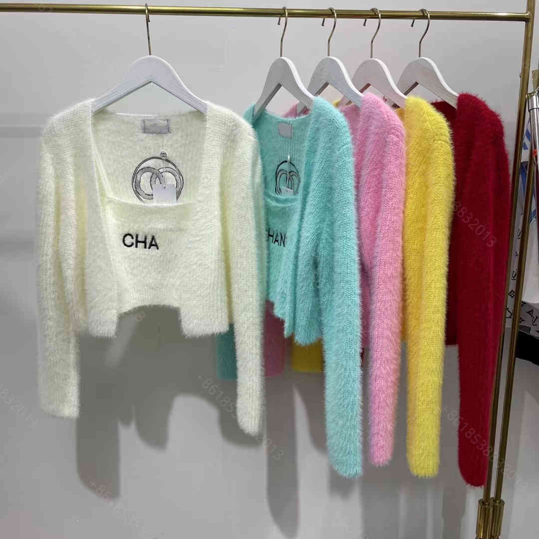 

Brand sweaters Designer women knitted sweater hoodie sexy vest brand CC clothes girls wool knit hoodies embroidered long, Bags