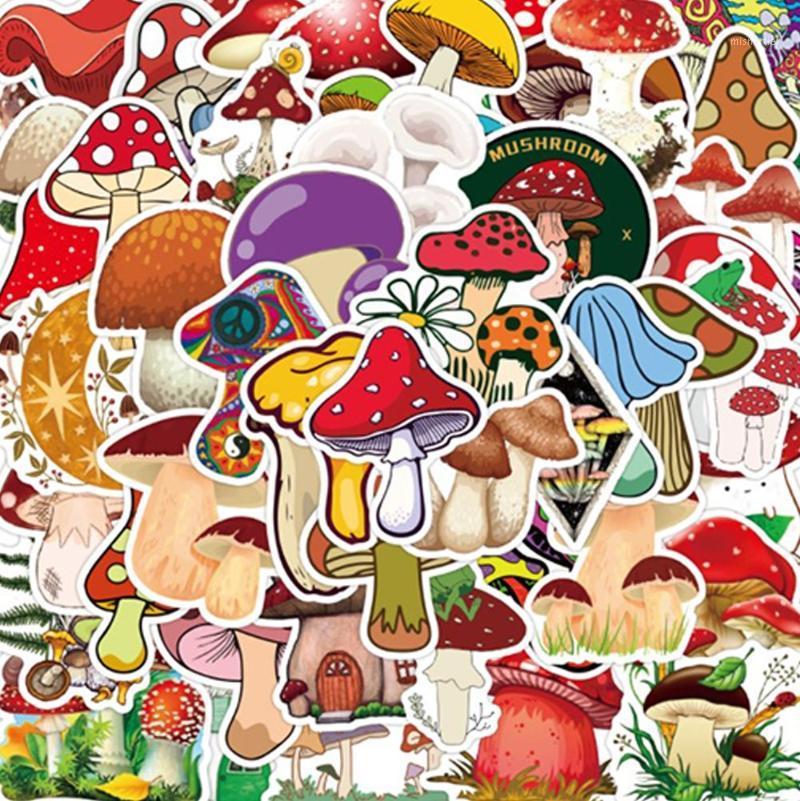 

Gift Wrap Scooter Notebook Water Cup Waterproof Mushroom Graffiti Sticker Cartoon