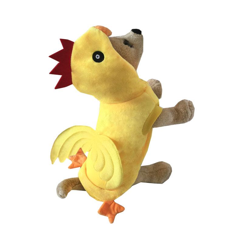 

Yellow Pet Clothes Cosplay Chicken Style Dog Coat Small Puppy Jumpsuit Dogs Costume Apparel