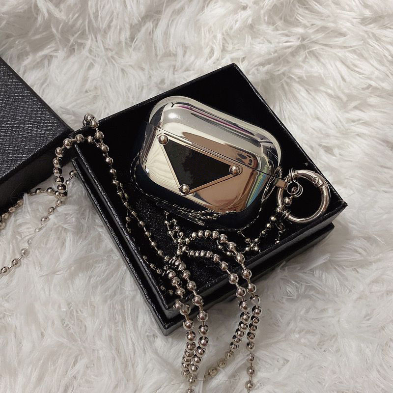 

Fashion Designer Earphone Cases For Airpods Pro Electroplated soft shell P Airpods1/2 Anti-loss Protection Box Protective Cover fr6709134