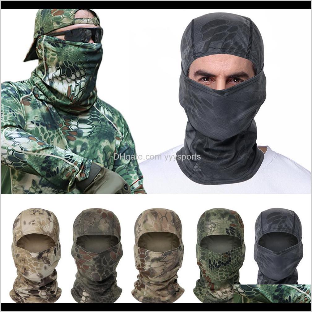 

Caps Masks Hunting Camouflage Hood Balaclava Full Face Ski Army Military Tactical Sunscreen Cap Bike Cycling Mask Qrrp3 Lcsyl, Multi