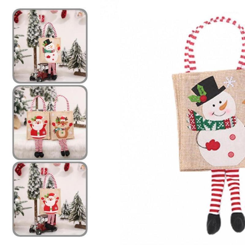 

Gift Wrap Exquisite Practical Santa Claus Christmas Cookie Pouch Fabric Xmas Bag Attractive For Package