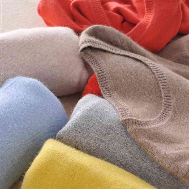 Grazerly Soft Soft Cachemire Élastique et Femmes Pull Pulls pour l'automne Hiver 5XL O COU DE LA LAINE FEMELLE DE LA LAINE CASSION