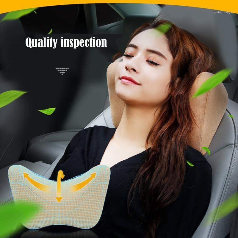 

Seat Cushions Car Headrest 3D Breathe Freely Design Comfortable Soft Neck Pillow Memory Foam Cover Protector