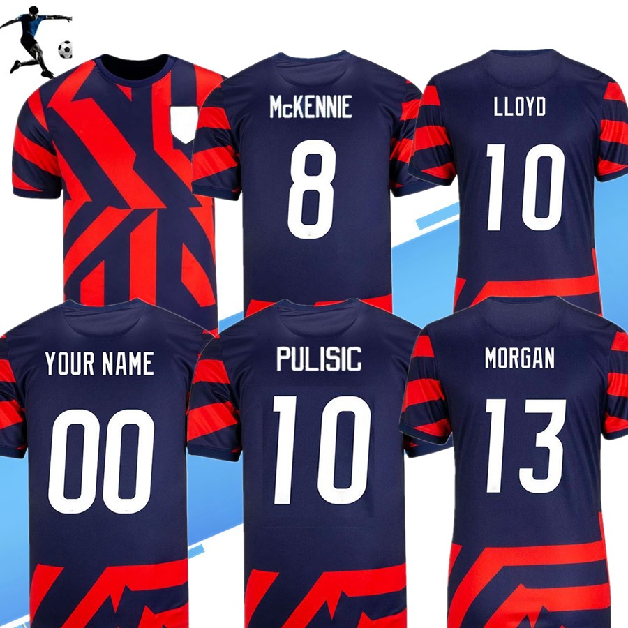

Men+kids 2021 2022 US AWAY Soccer Jerseys women Home DEMPSEY PULISIC RAPINOE MORGAN 21 22 United States Football Shirt Uniform, Kids kit away