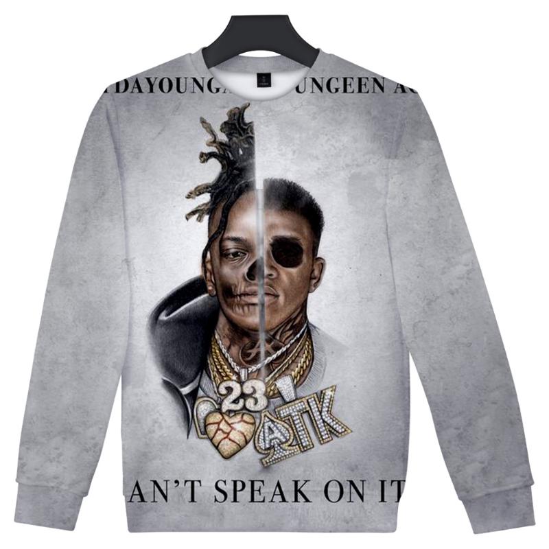 

Men's Hoodies & Sweatshirts Yungeen Ace 3D Print Autumn And Winter Holiday Passionate Men/Women Casual Streetwear Gothic Style Round Collar, Black