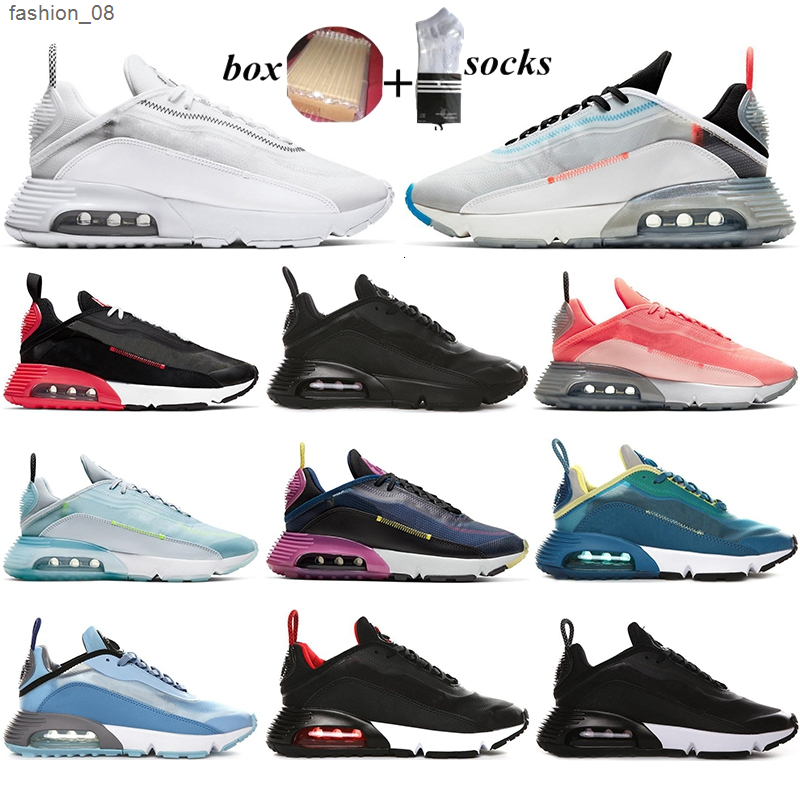 

Free Box 2090 Running shoes 2090s men women Triple White with Black Symbol Lava Glow breathable mens trainer sports sneakers 36-45
