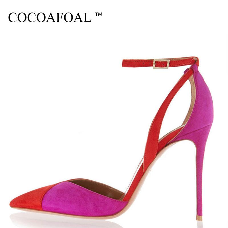 

Women 12 CM High Heels Sandals Fashion Plus Size 33 - 43 Red Wedding Party Sexy Summer Pumps 2021, Black