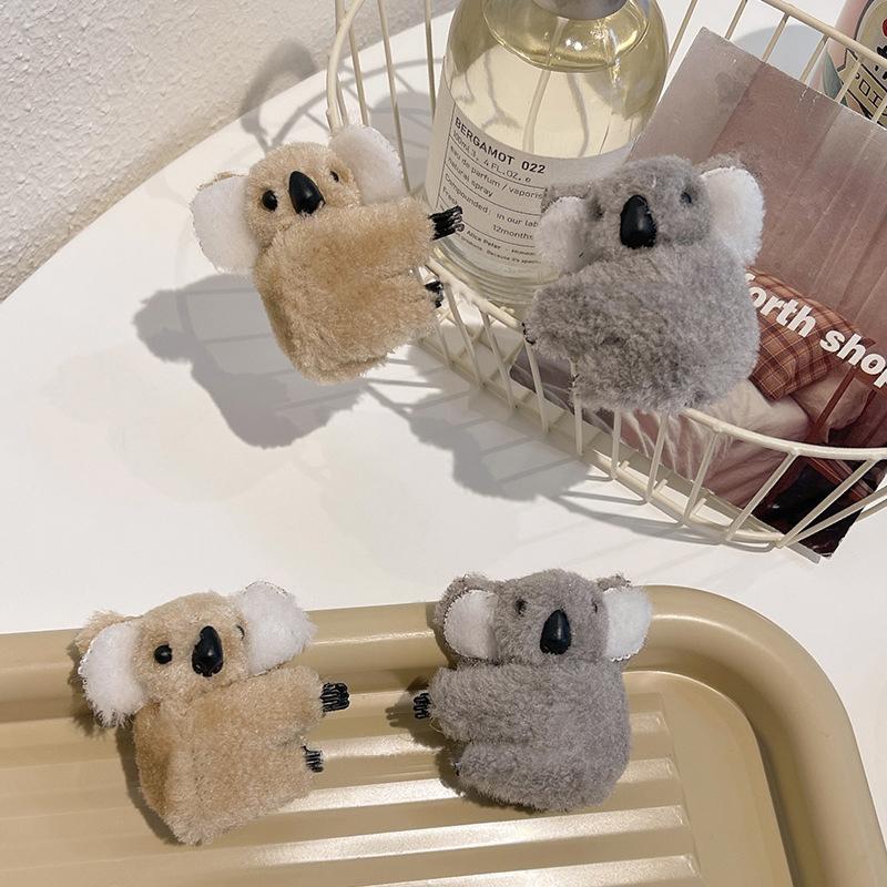 

Hair Accessories SHUANGR Hairpin Cartoon 3D Plush Koala Bear Clip For Kids Girls Boutique Women Hairpins Barrettes Headwear, Gq47448