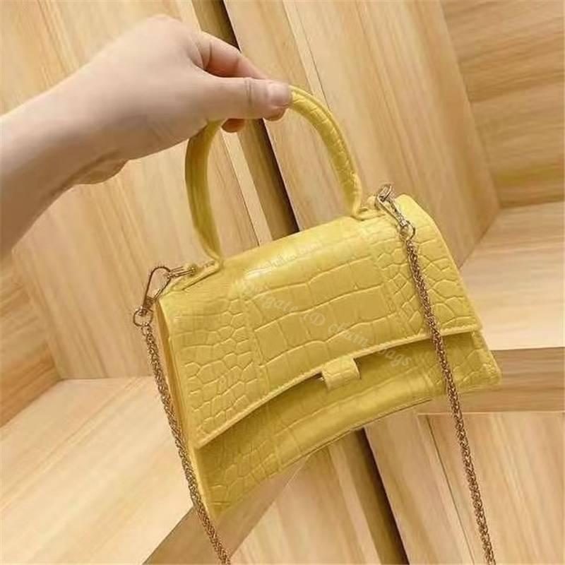 

2021 SS Designer Handbag Women Fashion Shoulder Bag Totes Alligator Single Handle Chains Messenger Hourglass Bags Classic Ladies Crossbody C