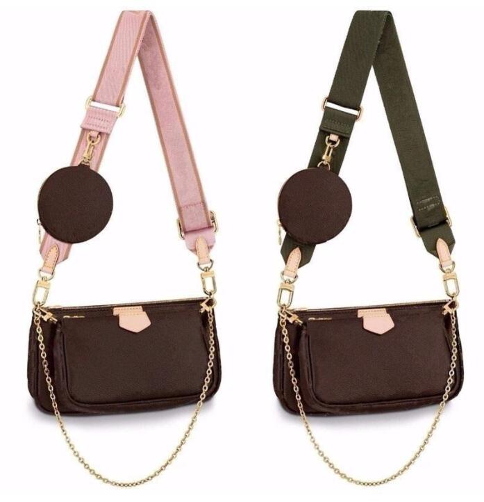 

NHigh Qulity Designer Bag Womens Handbags MULTI POCHETTE ACCESSORIES Crossbody Fashion Handbag Shoulder, Brown