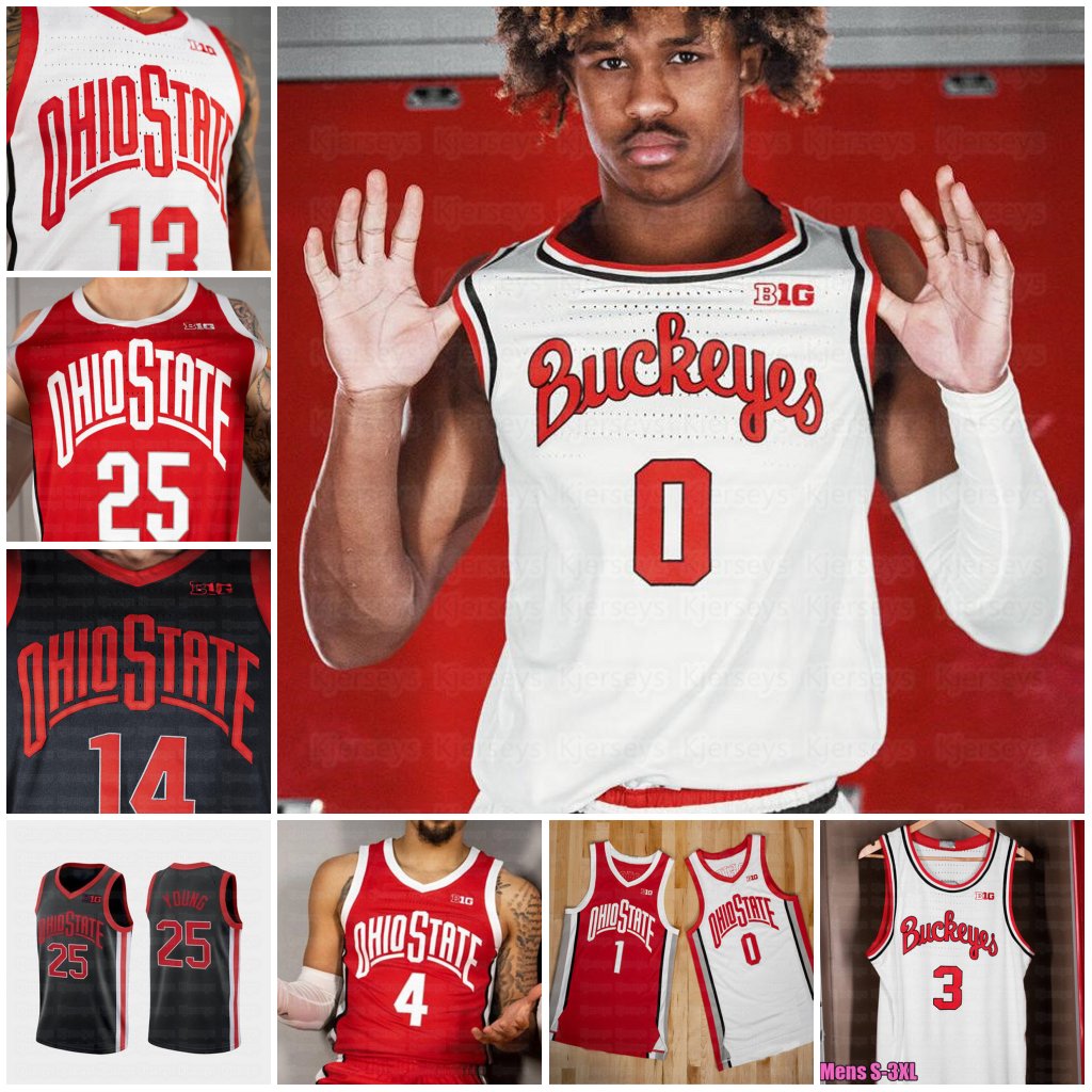 

Ohio State University Buckeye Basketball Jerseys 2021 1980 KALEB WESSON Alonzo Gaffney CJ Walker Kyle Young Justin Ahrens sued Washington JR, Black;red