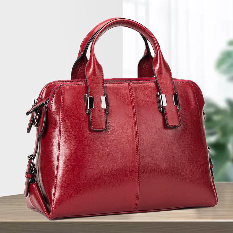 

Trend Leather Women's Bag Handbag Simple Cowhide Messenger Direct Sale Waist Bags