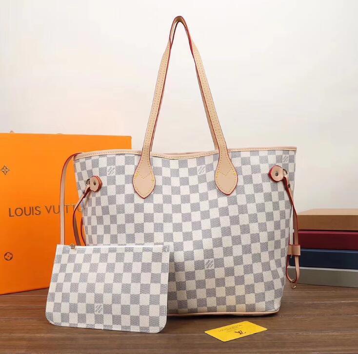 

2pcs/set High Qulity Classic Luxurys Designers Bags Womens Handbags Flower Ladies Composite Tote PU Leather Clutch Shoulder Bag Female PurseZBK5
