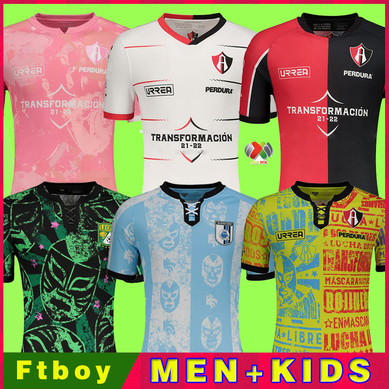 

2021 2022 Atlas FC Special Soccer Jerseys Breast Cancer Awareness Pink Third Home Away Queretaro Shirt 21 22 Jersey Camiseta de Futbol Laguna Football Shirts, Atlas home 2122