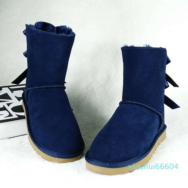 

High Quality fashion australia women platform designer womens motorccle boot girls lady bailey bow winter fur snow Half Knee Short boots 1, 5825