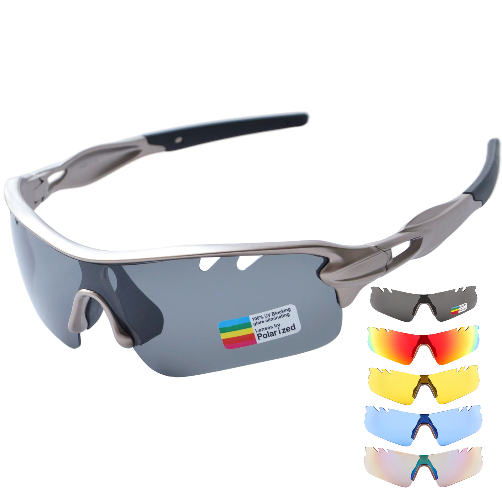 Verres de cyclisme Wanbler XQ-515 Lunettes de soleil Sports de plein air Protection des sports de plein air Polarized Lumière Tir de tir à l'arc