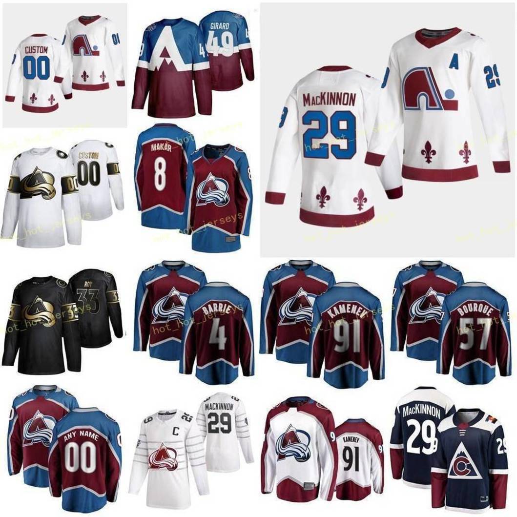 

Custom Colorado Avalanche Bellemare Pierre-Edouard 41 Burakovsky Andre 95 Byram Bowen 4 Calvert Matt 11 Men Women Youth Stitch