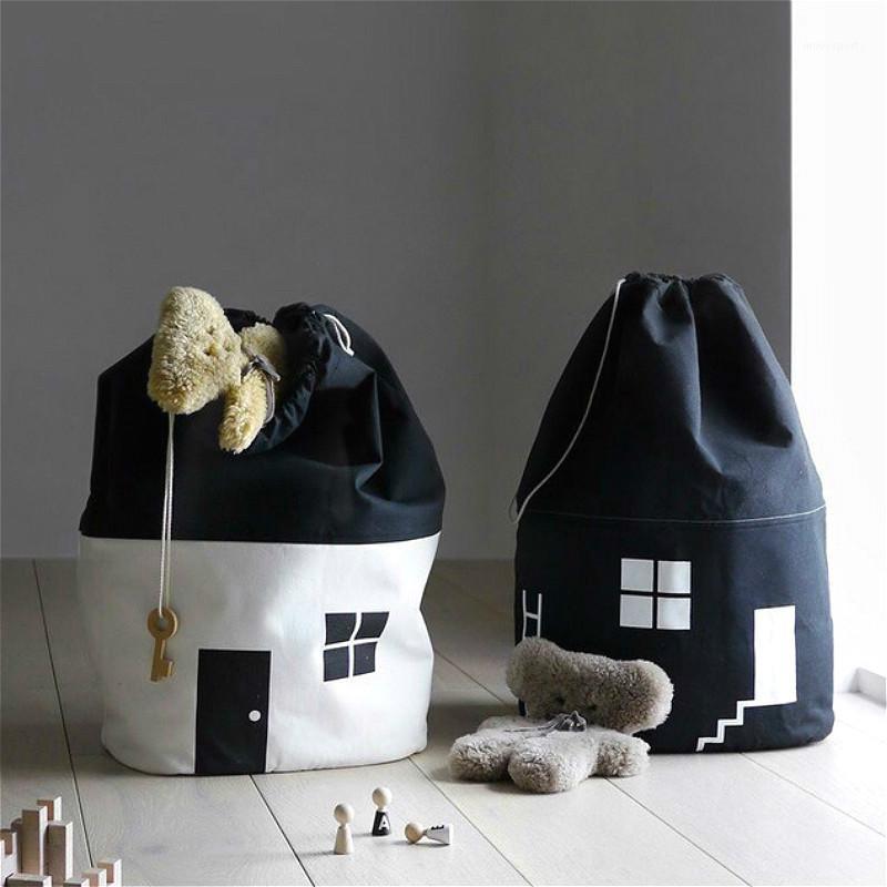 

Large House Storage Bag Drawstring Beam Kids Toy Bundle Pocket Pouch Debris Finishing Package Organizer Home Decor1