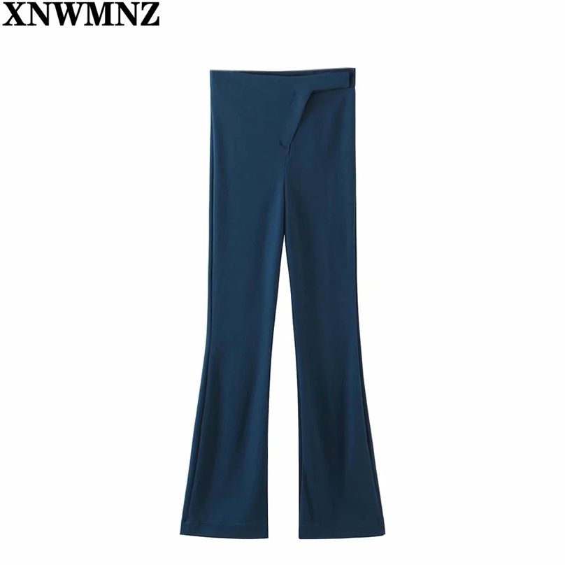 

Women Sexy Peach-shaped hip flared pants Fashion Solid Button High Waist Zipper Trousers Female Japanese Korean 210520, Black