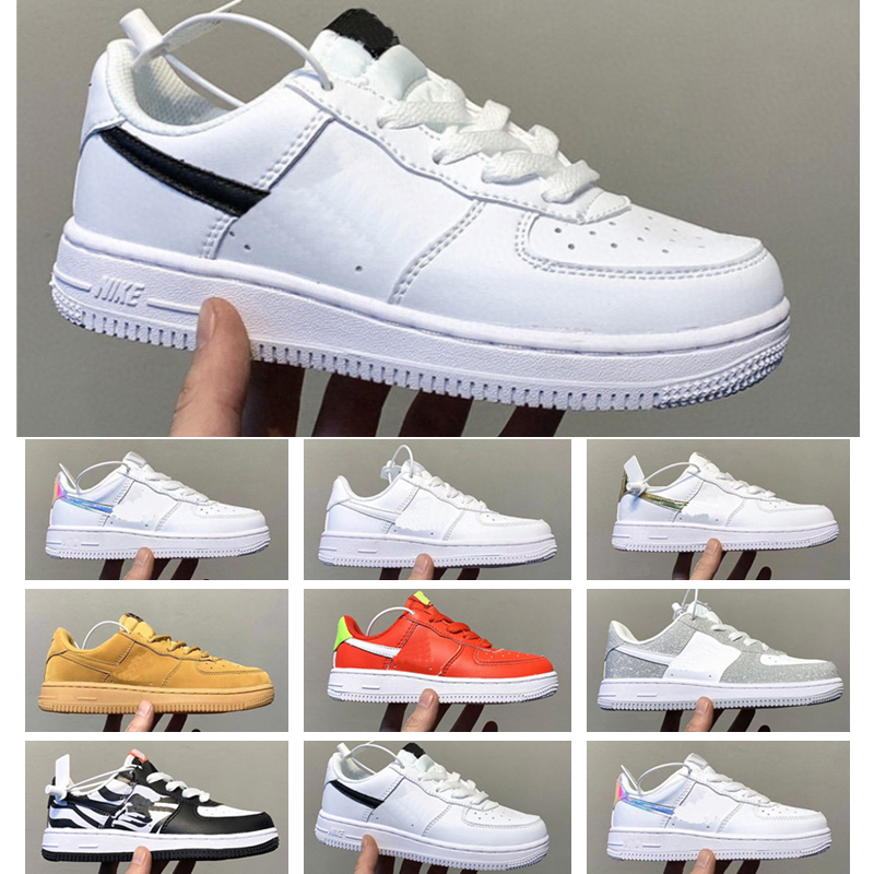 

2021 AF1 Parra kids Children skate shoes boy girl sports force running sneakers young training shoe, 001