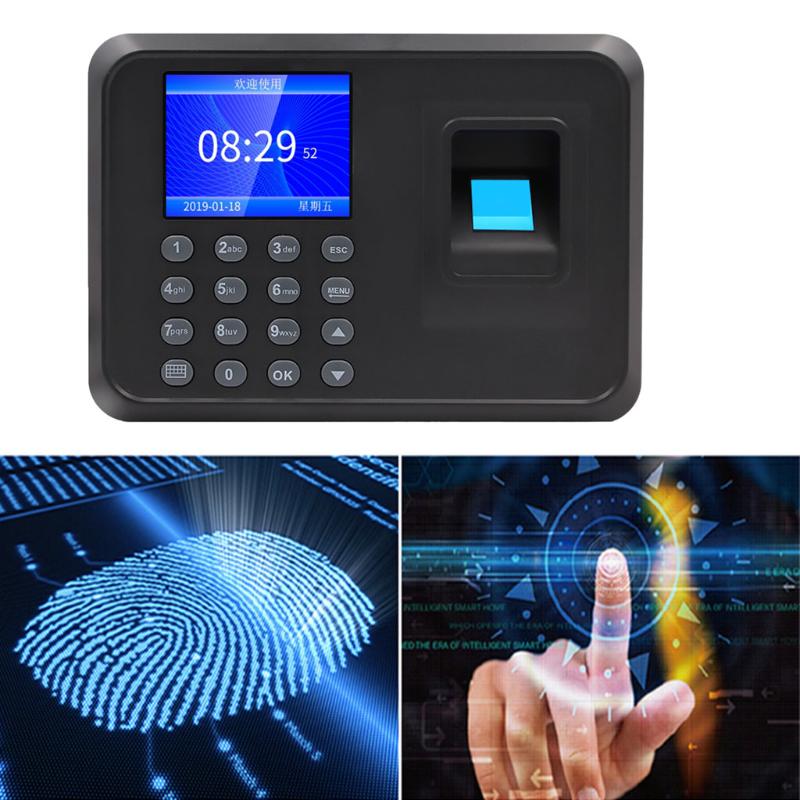 

Fingerprint Access Control Portable Biometric Attendance System Reader Time Clock Employee Machine Electronic Device, Elegant Design