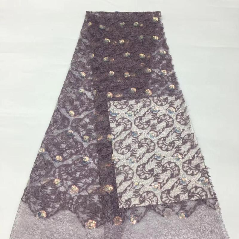 

Ribbon Beautiful Linear Small Circle Flower With Sequin Embroidery French Tulle Lace Skirt Design Fabric