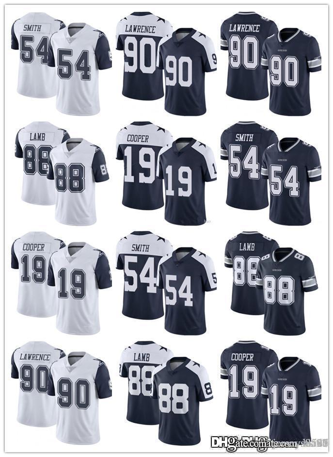 

Men Women Youth DallasCowboysjersey 54 Jaylon Smith 88 Cee DeeLamb 19 Amari Cooper 90 Demarcus Lawrence navy Football Jerseys, Black;red