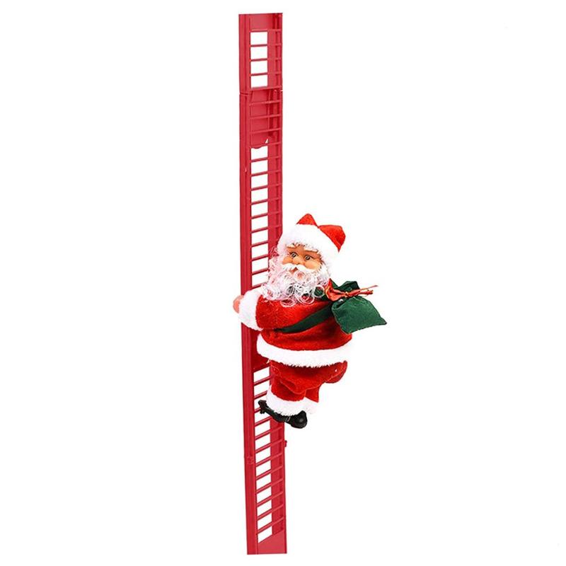 

Christmas Decorations Electric Ladder Santa Claus Creative Toy Doll Ornaments Tree Home Door Decoration