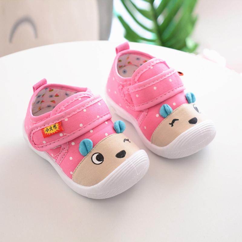 

First Walkers MUQGEW Soft Sole Squeaky Shoes Baby Sneakers Cartoon Anti-slip Infant Kids Boys Girls Schoenen WY8