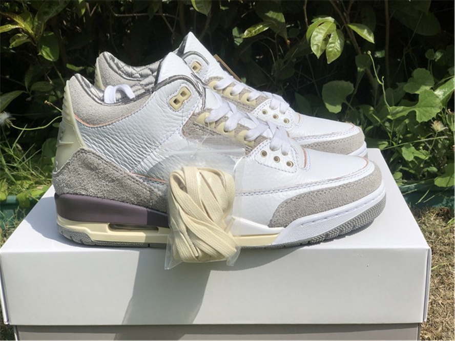 

2021 Released Authentic 3 A Ma Maniere Shoes Medium Grey-Violet Ore-White 3s Men Outdoor Sports Sneakers With Original box US7-13, A ma maniére