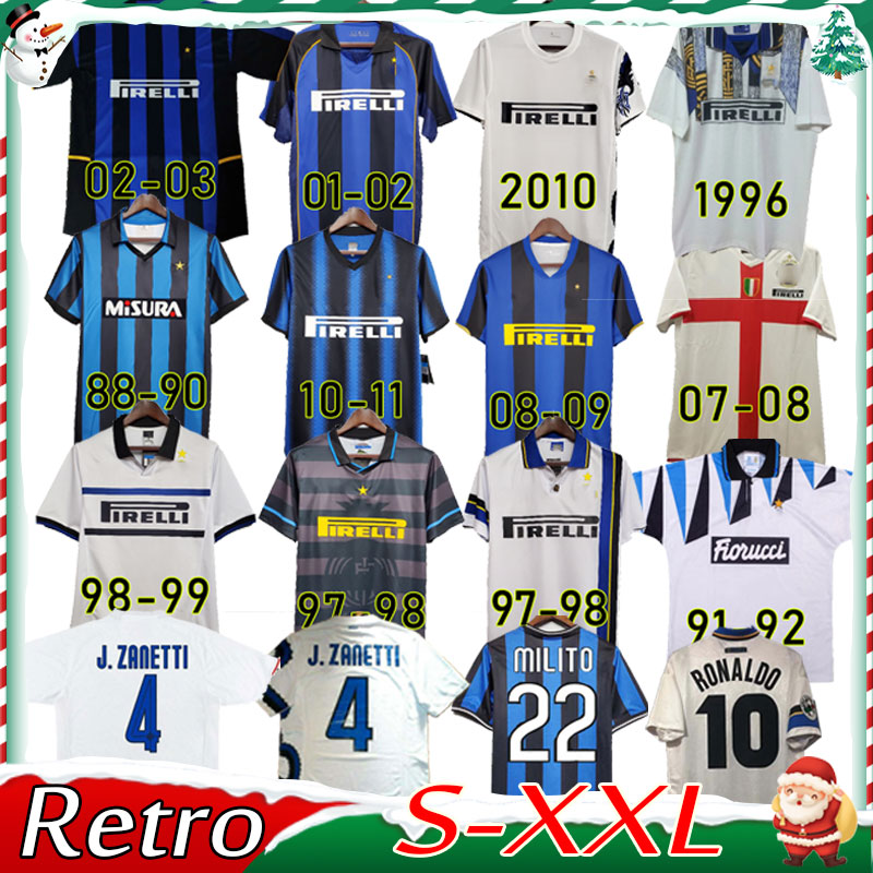 

finals 2009 MILITO SNEIJDER ZANETTI Retro Soccer jersey Eto'o Football 97 98 99 01 02 03 Djorkaeff Baggio ADRIANO MILAN 10 11 07 08 09 Inter BATISTUTA Zamorano