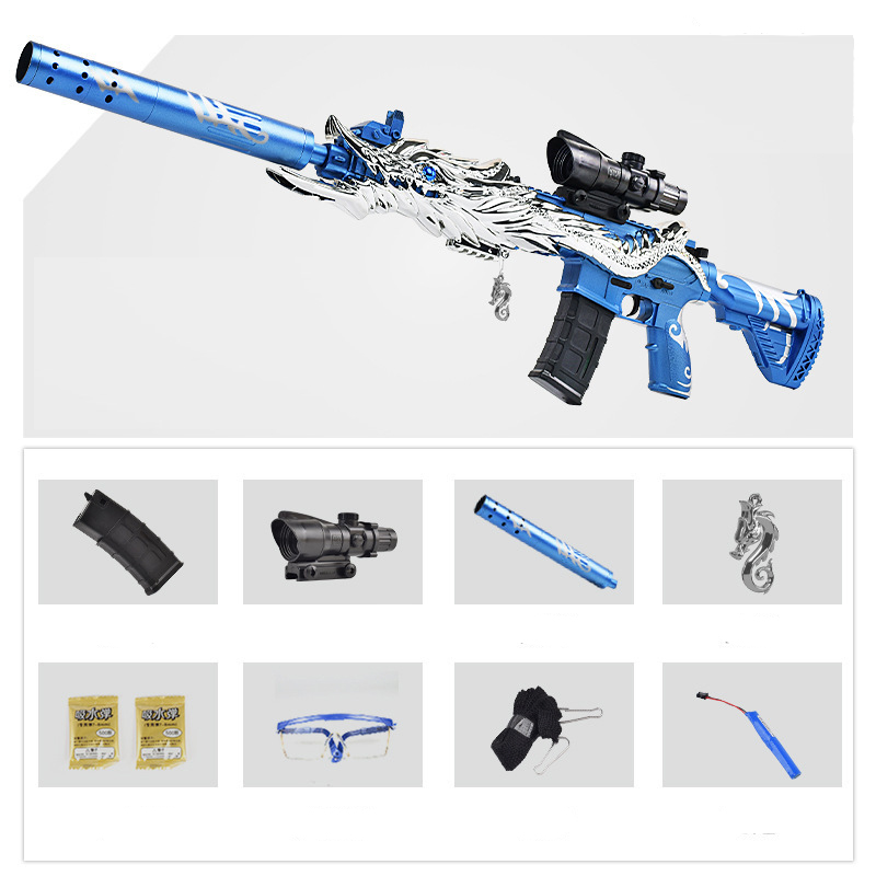 

M416 Water Crystal Bomb Bullet Toy Gun Electric Automatic Shooting Weapon Blaster Model Adults CS Go Fighting Guns For Boys