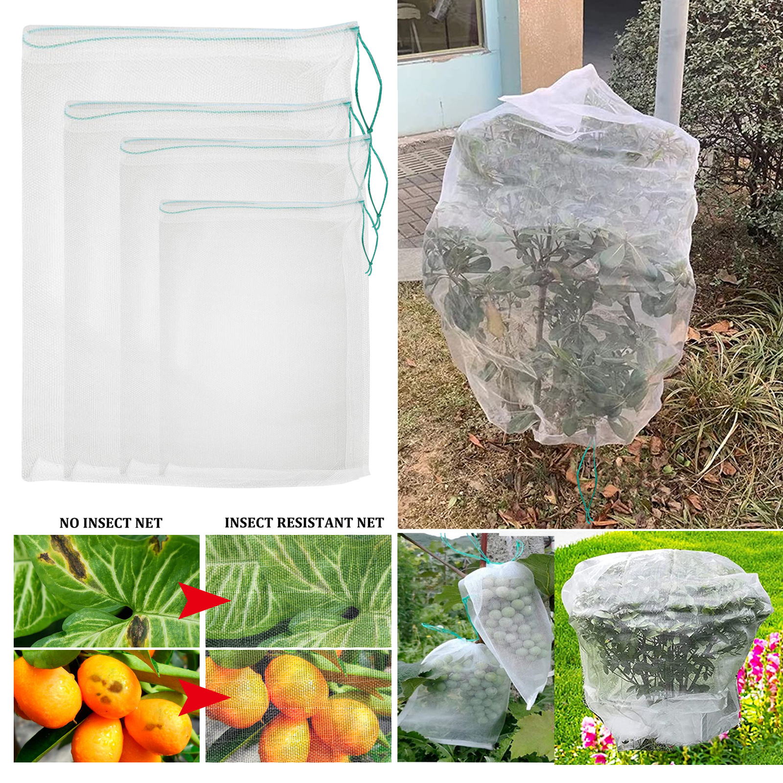 Free freight YEGBONG OEM ODM Other Garden Supplies Plant insect prevention net bagging potted seedling raising, fruit tree protection and bird pr-image-753476976