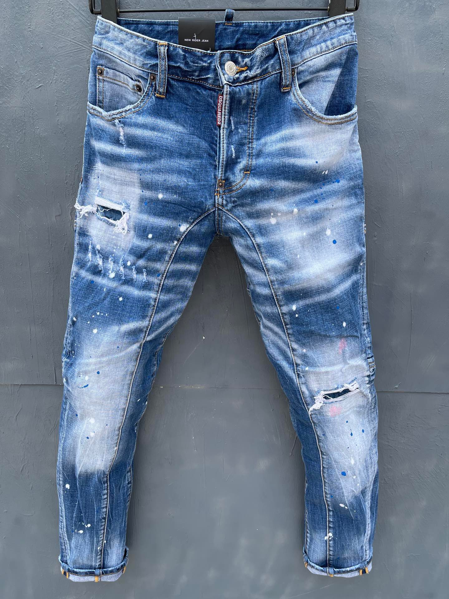 

Mens Designer Pants New Style Casual Skinny Sweatpants Mens Designer Jeans Drop Crotch Jogging Pants Mens Jeans, Black