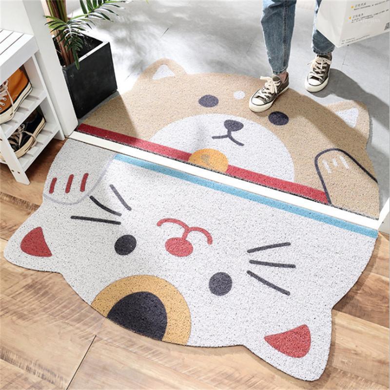 

Carpets Cartoon Wear-resistant Sand Dust Removal Home Entrance Door Wire Loop Non-slip Mat Decorative Animal Pattern Pad