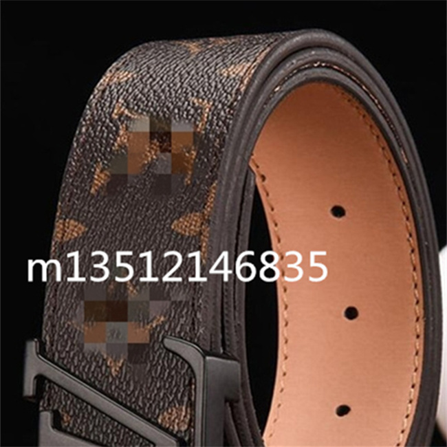

Fashion Printing Belts Luxur Mens Womens Belt Snake Big Black And White Buckle Classic Business Casual Waistbands With Box, Black;brown