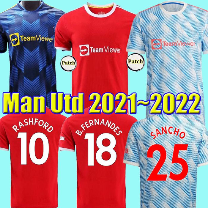 

2021 Manchester soccer jersey 2022 UNITED SANCHO POGBA CAVANI MARTIAL UTD VAN DE BEEK B. FERNANDES RASHFORD GREENWOOD football shirt Man Kids Kits camiseta maillot, 20 home