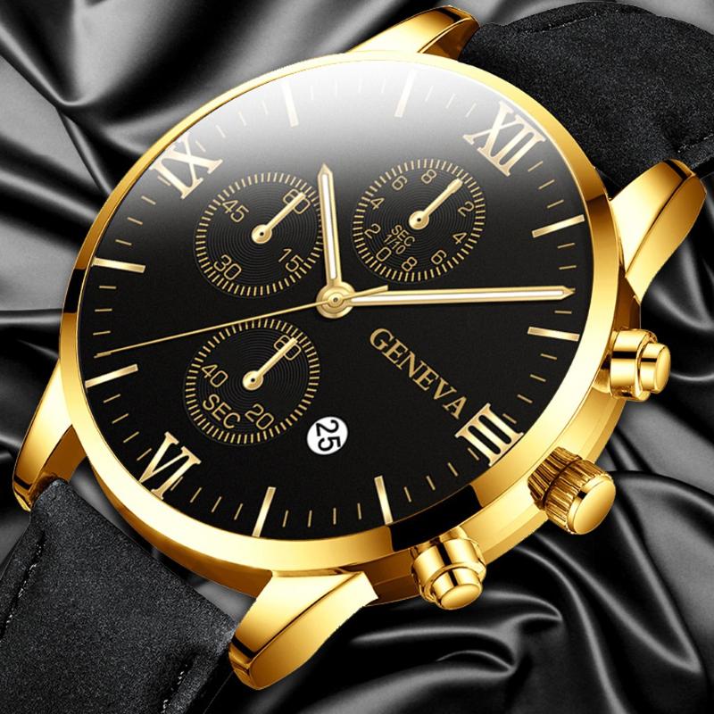 

Ceneva Watch Men's Fashion Leather Quartz Clock Men Casual Sports Male Wristwatch Montre Hombre Relogio Masculino *A Wristwatches