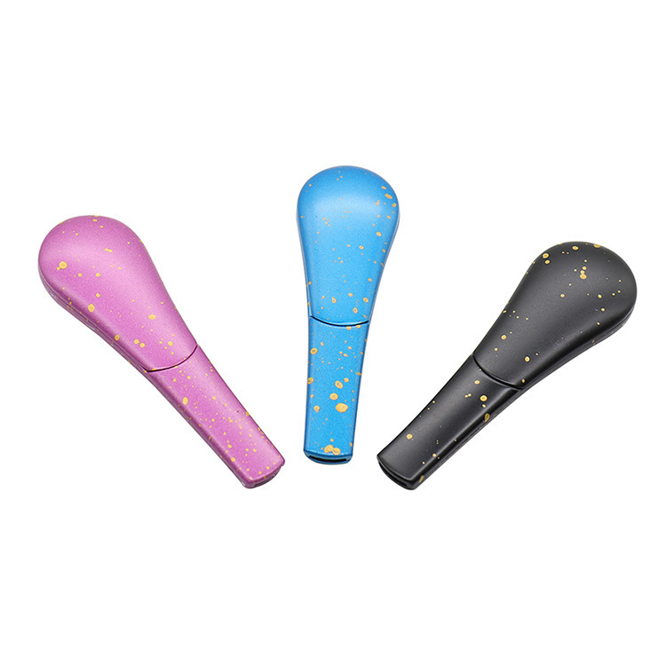

Spoon pipe metal zinc alloy star speckled convenient detachable magnet pipes