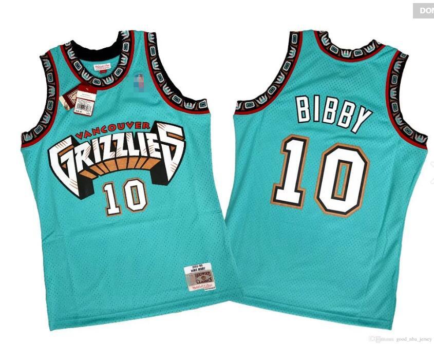 

men mitchell ness13 vancouver13 grizzlies road 199899 mike bibby 19981999 swingman road jersey, Black