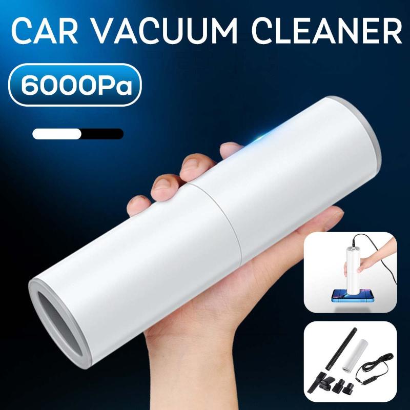 

Vacuum Cleaners 6000Pa Strong Power Cleaner Wet And Dry Wireless Handheld Auto Vaccum 120W High Suction Mini For Home Car