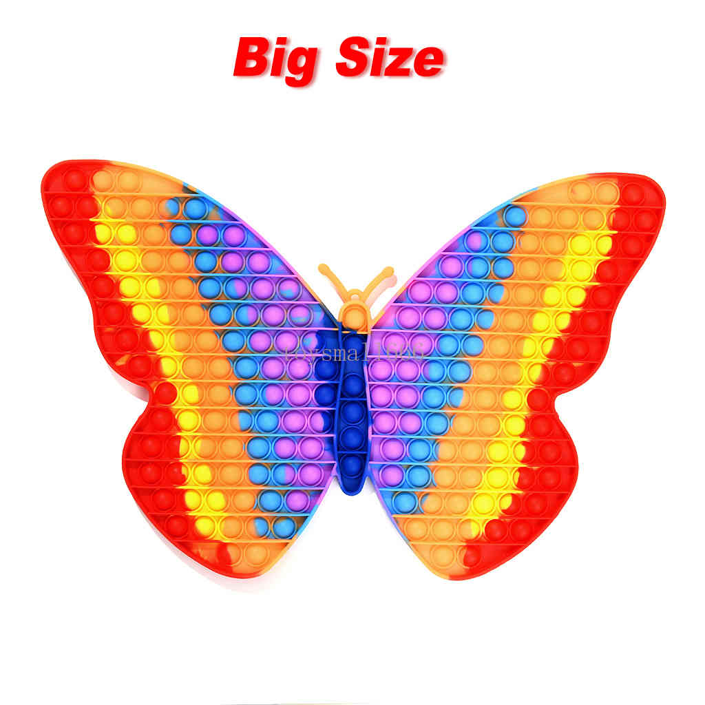 

BIG SIZE Fiet Toys Square Antistrs Toy Push Bubble Figet Sensory Squishy Autiste Children Adult Strs Reliever Squeeze Board Game Wholale