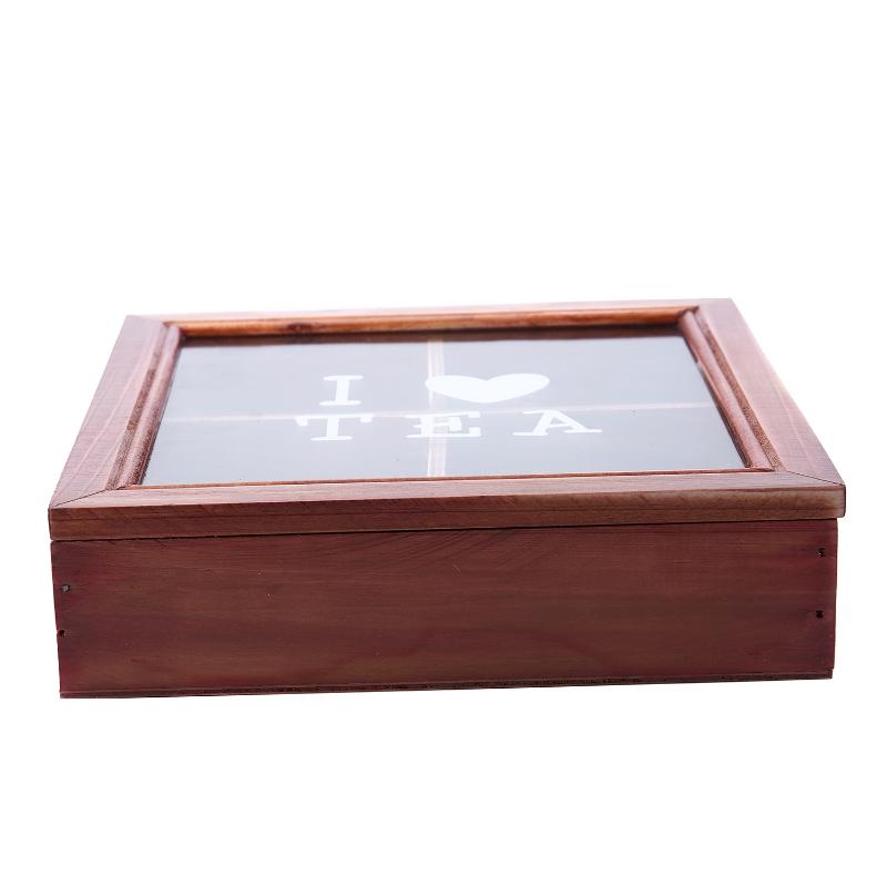 

Storage Boxes & Bins White Rustic Wooden 6 Compartment Box Vintage Coffee Candy Cases Organizer Jewelry Necklace Container, A1