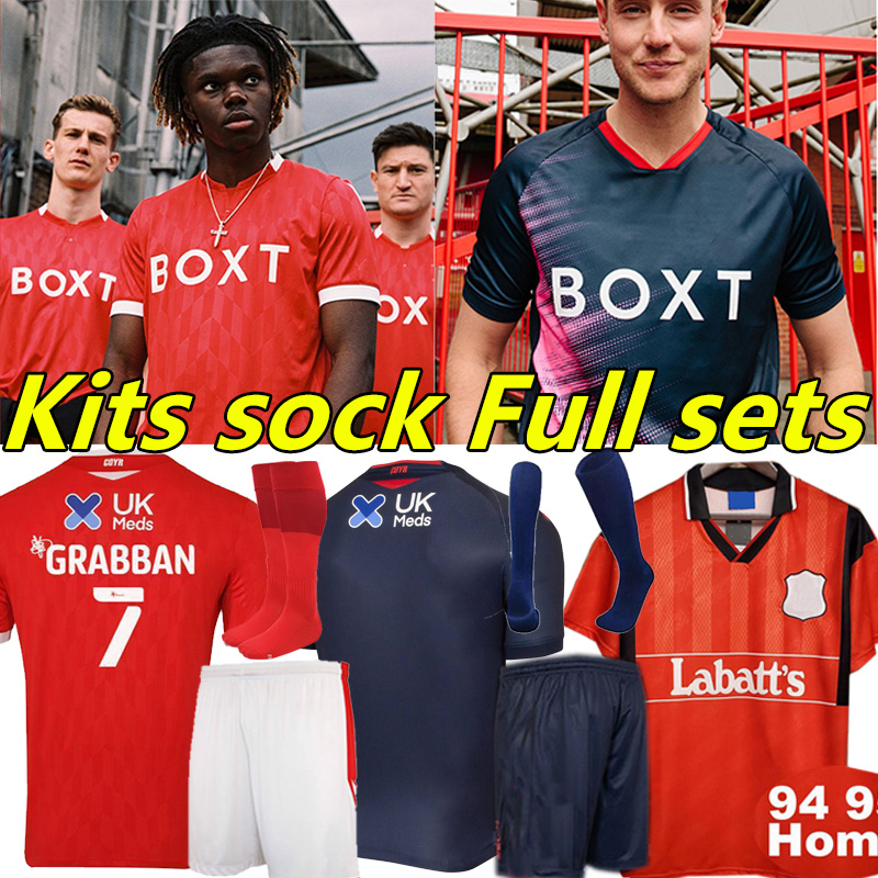 

22/23 Nottingham Forest Soccer Jerseys LINGARD GRABBAN 2022 2023 Johnson Surridge Football Shirt Awoniyi AMEOBI MIGHTEN KROVINOVIC Yates Men Kids Kits sock Full set, 22-23 away