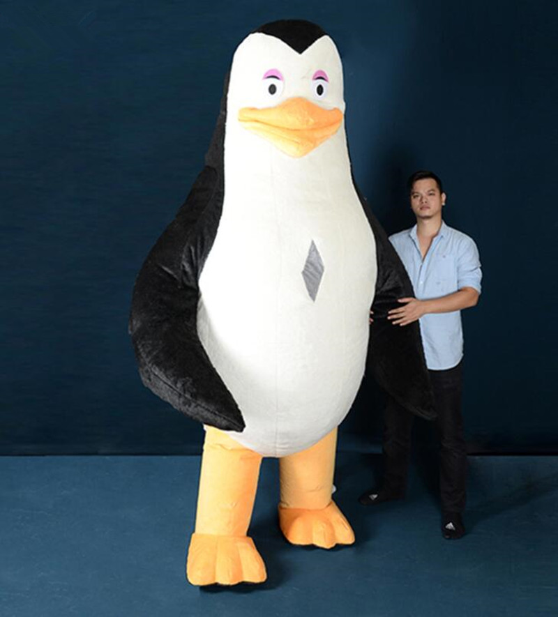 Costumes de mascotte Costumes de mascotte de pingouin gonflable d'Halloween Robe de jeu de fête adulte Costumes de carnaval Costume gonflable ani