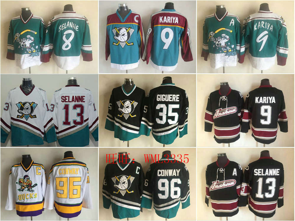 

Anaheim Ducks giant duck hockey suit teemu selane Paul 96 Kariya Jersey, 35-1